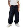 thumbnail image 2 of Bixock Toddler Boys Sweatpants High Waist Straight Leg Pants Kids Soild Color Loose Casual Joggers Pants Soft Comfortable Workout Outdoor Daily Wear Boys Clothings Size 9-10Years, 2 of 6