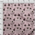 thumbnail image 3 of oneOone Rayon Mauve Fabric Text Fabric For Sewing Printed Craft Fabric By The Yard 56 Inch Wide, 3 of 5