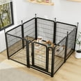 thumbnail image 4 of Pefilos Dog Playpen for Indoor, Yard, RV Camping, 31.7" 8 Panels Dog Fence for Puppy and Small Dogs, Outdoor Foldable Pet Exercise Pen, Black, 4 of 7