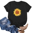 thumbnail image 4 of Shorts pour Femmes, Blouses pour Femmes, Mode Féminine Imprimé Manches Courtes Blouse Drôle Col Rond T-Shirt Tops, 4 of 5