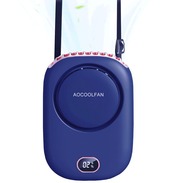 Ventilador de cuello portátil AOCOOLFAN DQ203 recargable por USB de 3 velocidades