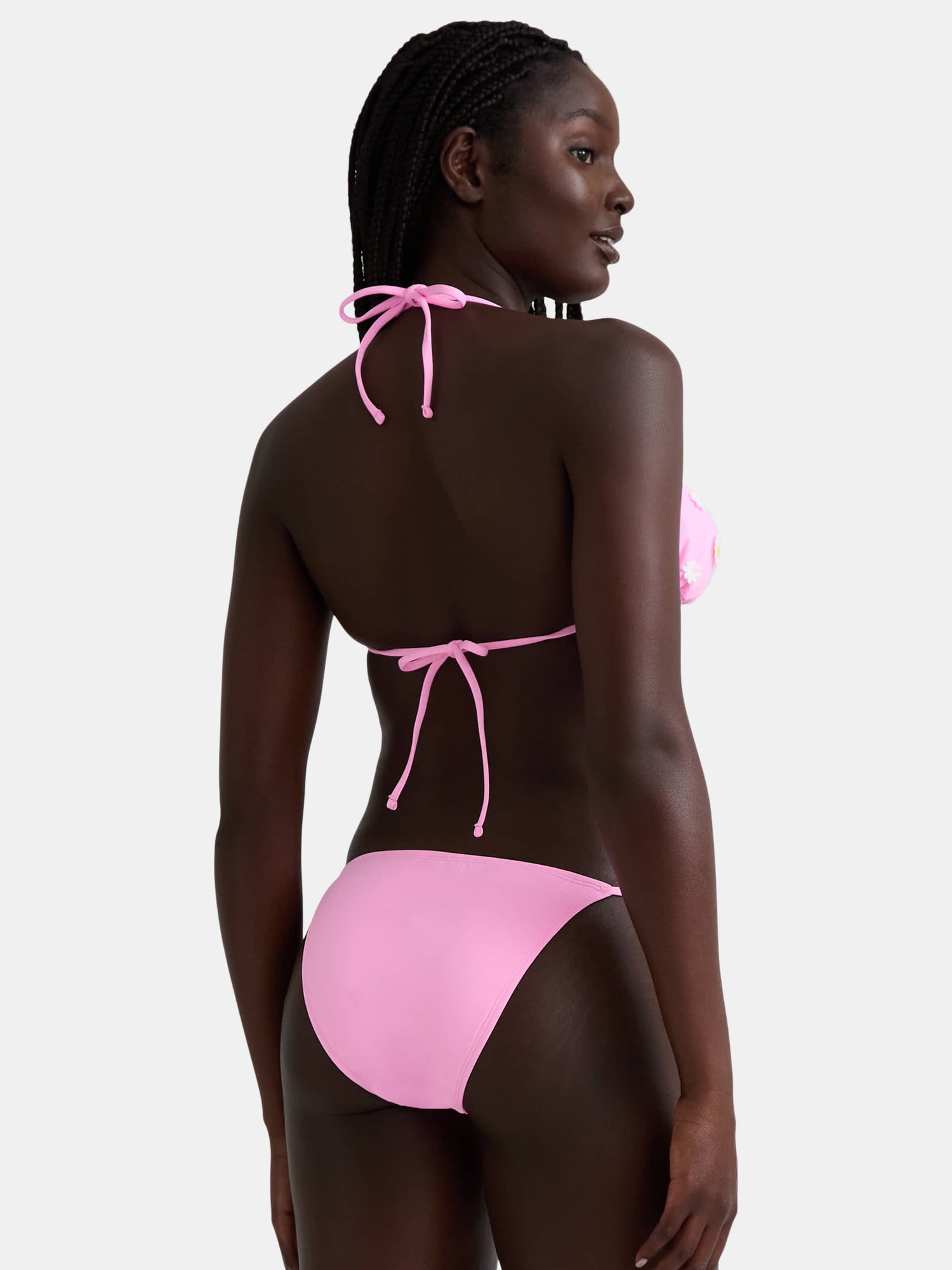 K様épine rétro flower bi-color swim wear Vintage 80s Neon Tropical Floral OP ART Retro Swimsuit