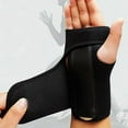 thumbnail image 2 of New 1pc Useful Splint Sprains Arthritis Band Belt Carpal Tunnel Hand Wrist Support Brace Solid Black, 2 of 6