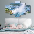 thumbnail image 3 of TISHIRON 5PCS Framed Canvas Wall Art Set,60"x40" Transnational Waterfall Landscape Canvas Art Decor, 3 of 7