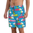 thumbnail image 2 of Balery Color Dachshund Dog Traje de Baño Estilo Hawaiano para Hombre, Shorts de Secado Rápido con Bolsillos-X-Large, 2 of 6