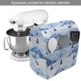 thumbnail image 2 of Northwoods Stand Mixer Cover, Snowy Mountains and Fir Forest Winter Adventure Pastoral Landscape, Kitchen Appliance Organizer Bag Cover with Pockets, 5 Quarts, Pale Blue White Blue, by Ambesonne, 2 of 4