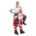 thumbnail image 4 of Fiudx Traje Inflable Navideño, Diseño de Cosplay de Papá Noel y Muñeco de Nieve, Inflado Rápido, Tela de Poliéster Duradera, Disfraz Divertido para Fiestas, Sesiones de Fotos Navideñas, Talla Única., 4 of 7