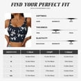 thumbnail image 6 of Vsdgher Lilies Flowers Print Women Sleeveless Athletic Tank Top Built-in Bra Camisole Sports Vest for Yoga Running Fitness Exercise with Removable Pads, 6 of 8