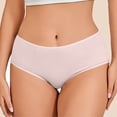 thumbnail image 4 of Purcolt Cotton Underwear for Women Mid Rise Full Coverage Briefs No Show Stretch Soft Ladies Bikini Panties, 4 of 7