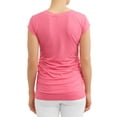 thumbnail image 3 of Oh! Mamma Maternity Women's V-Neck T-Shirt, 2-Pack (Women's & Women's Plus), 3 of 6