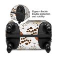 thumbnail image 4 of Easygdp Mushrooms And Butterflies Print Elastic and Washable Suitcase Protective Cover with Hidden Zipper Fits 18-32 inch Luggage -Medium, 4 of 9