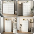 thumbnail image 4 of Bedroom Dresser 2 PCS White Dresser for Bedroom,5 Drawer Dresser Chest of Drawers for Living Room Dressing Room Entryway -2PCS, 4 of 10