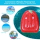 thumbnail image 5 of Fila Flotante De Niños Flotadores inflables para piscina, patrón de frutas portátil, juguetes de agua para nadar (fresa), 5 of 7
