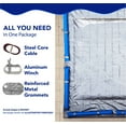 thumbnail image 4 of Couverture de Piscine Ronde d'Hiver Pro-Shield 27 Pieds Platine, 4 of 5