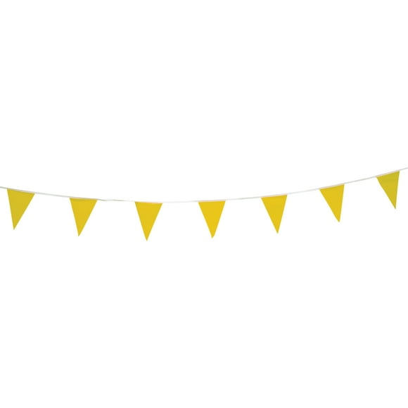 Pennant String, 60' L, Yellow