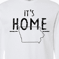 thumbnail image 4 of Inktastic It's Home State of Iowa Outline Distressed Text Long Sleeve T-Shirt, 4 of 5
