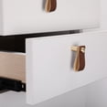 thumbnail image 6 of Goldenwarm 25 Pack Leather Cabinet Pulls Drawer Handles Brushed Gold Cabinet Pulls, 6 of 9