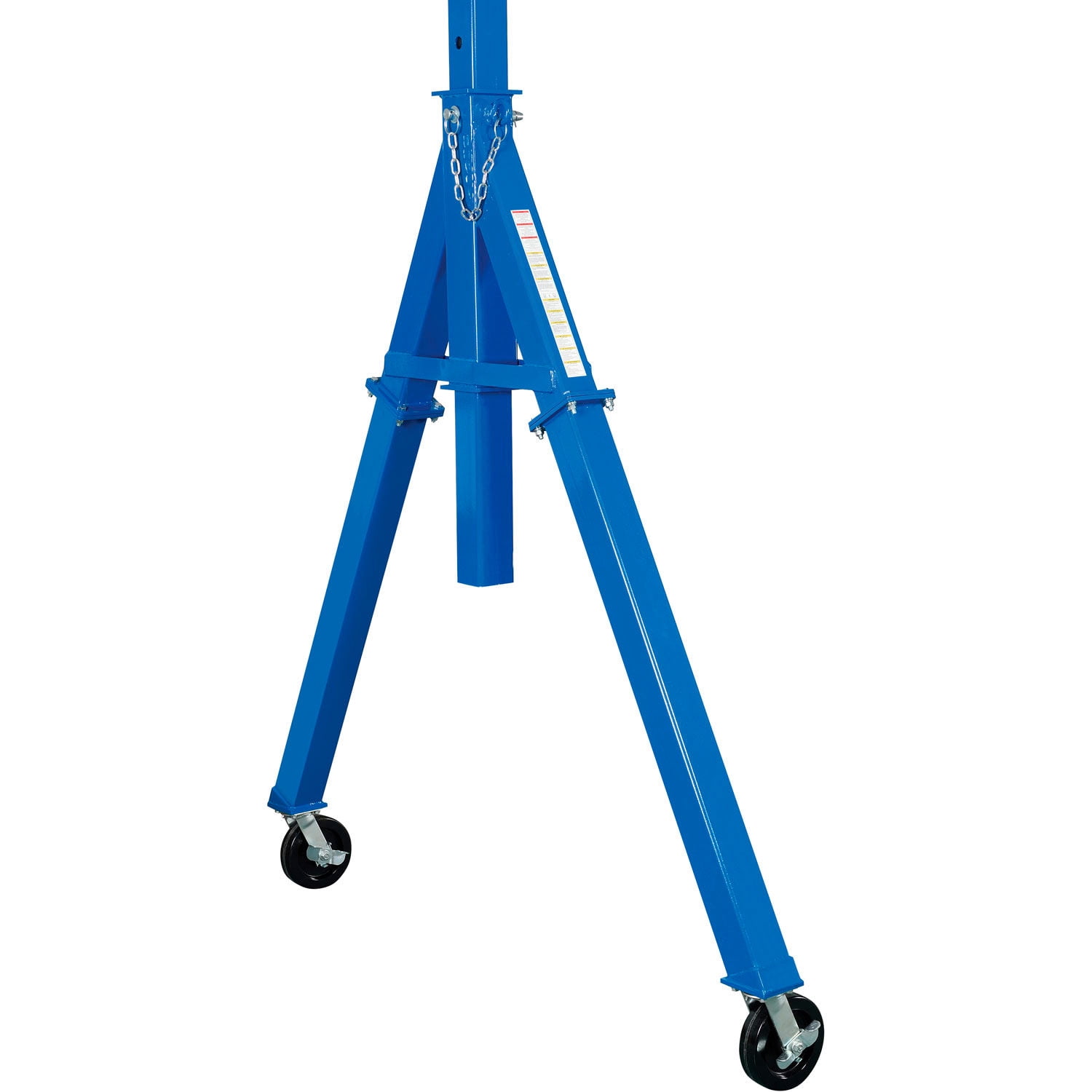 Global Industrial Adjustable Height Steel Gantry Crane, 10'W x 7'6"-12'H, 2000 Lb. Capacity