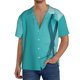 thumbnail image 1 of Fotbe a Teal Ribbonin Camisa Estampada de Manga Corta para Hombre, Casual de Verano, Estilo Playero, Sin Arrugas-Medium, 1 of 5