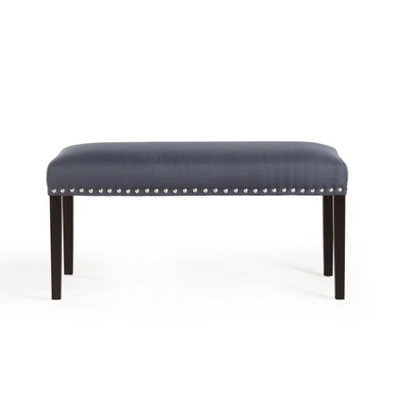 DHI Nice Nailhead Upholstered Dining Bench, Multiple