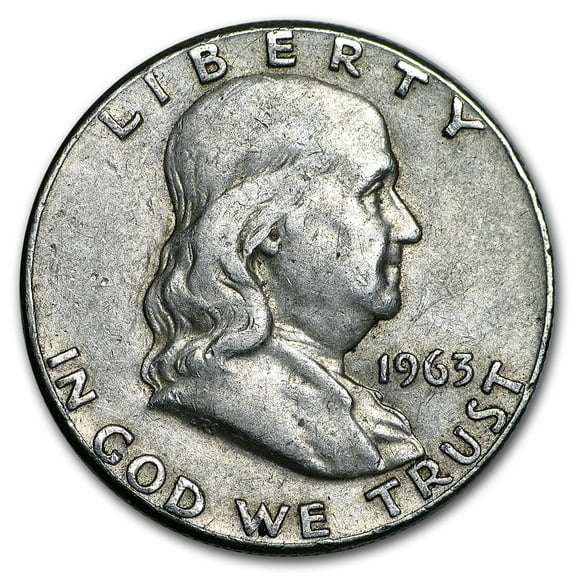 1963 Franklin Half Dollar Fine/AU