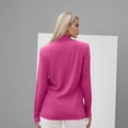 thumbnail image 5 of HLKJKLS Long Sleeve Shirts For Women Casual Round Neck Long Sleeve Fall Fashion Tops Blouses Loose Fit Polyester Spandex Pink S-3Xl, 5 of 7
