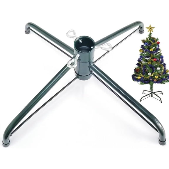 Christmas Tree Stand for 4 to 6 Foot Trees, Fits 0.75-1.25 Inch Pole