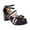 Black, variant on XXWXYD Big Girls Gorgeous Princess Shoes Lace Up Pu Material Bow Decorated Thick Heels High Heels Party Wedding Prom Shoes(9.5-10 Years,Male)