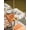 Beige, variant on Outdoor Tablecloth with Umbrella Hole and Zipper, Fall Round Table Cloth 54 Inch Waterproof Tablecloth, Thanksgiving Orange White Pumpkin Autumn Leaves Picnic Table Cover for Patio Camping