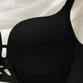 thumbnail image 4 of Bosfbaoi Women's Seamless Wireless Push Up Bra, Crisscross Cutout Adjustable Strap Invisible Bralette, Lightweight Comfort Everyday Wear for Women, Size S-XL, 4 of 7