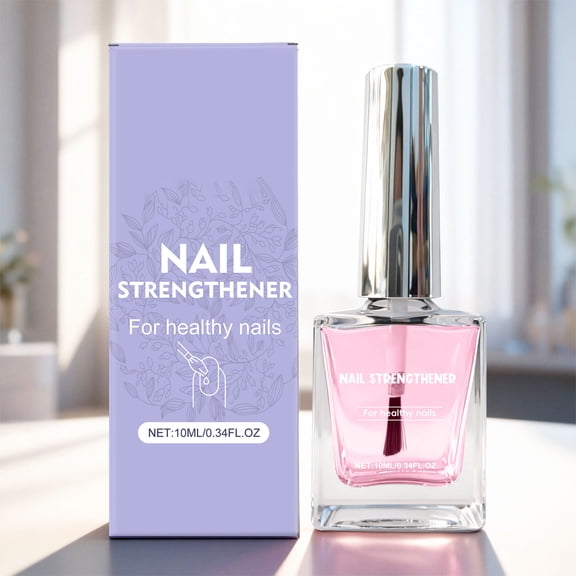 Nail Strengthener & Repair Treatment, Clear Nail Polish with Glycerin & Retinol, Deeply Nourishes Weak, Dry Nails, Daily Nail Care for Stronger Fingernails & Toenails, Non-Greasy, 0.34 Fl Oz