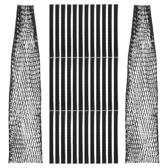 STRANDCHIC 200pcs Black Mesh for Flowers Rose Protection Net Cover Flexible Sleeve for Florists