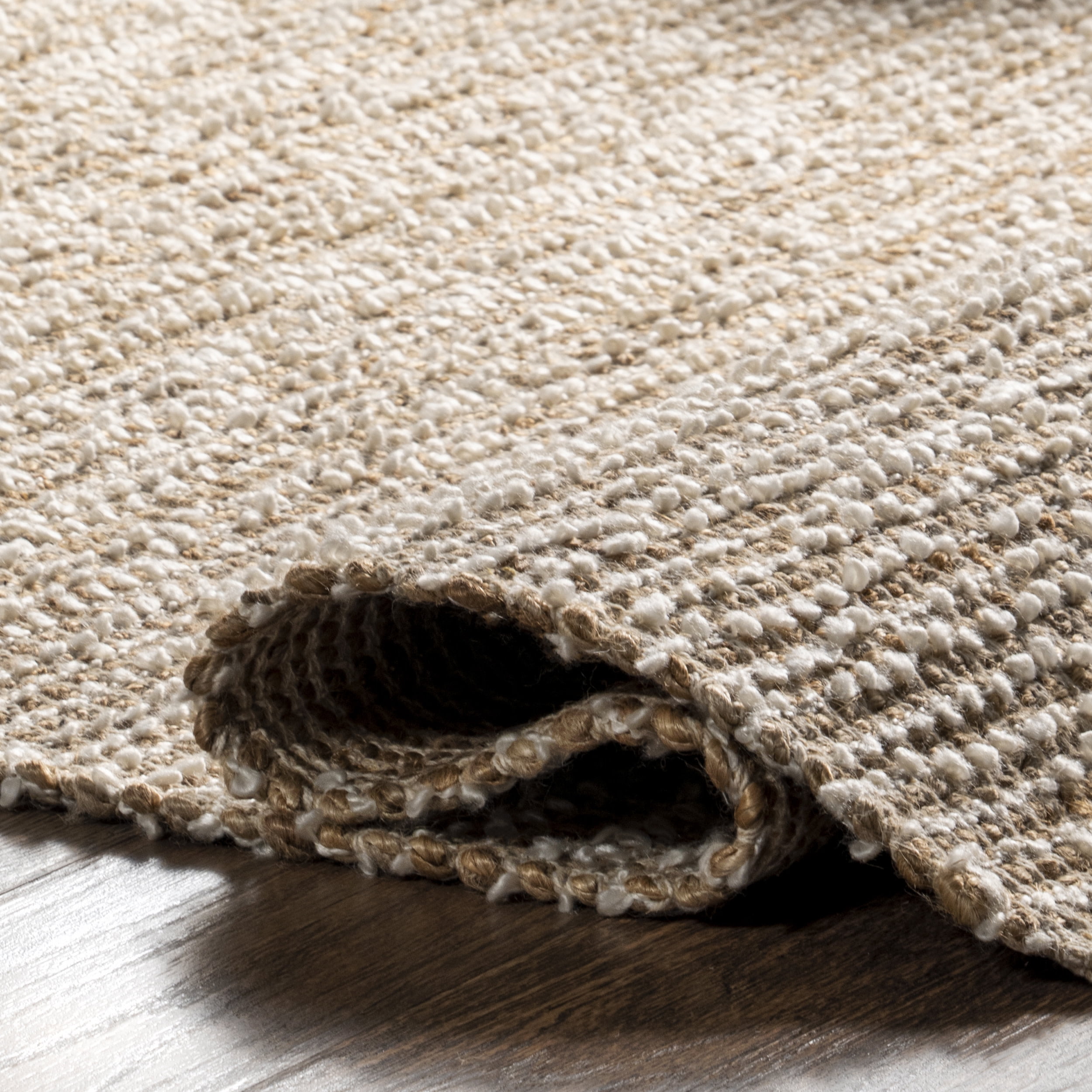 nuLOOM Ivanna Casual Jute Blend Area Rug, 8' x 10', Ivory