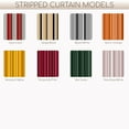 thumbnail image 4 of 3S Brother's Multicolor Mexican Serape Inspired Stripes 3D Vertical Lines Latino Design Illustration Digital Printed Curtain Set of 2 Hanging Rod Pocket and Back Tap Decorative Fabric (52"x36" Each), 4 of 7