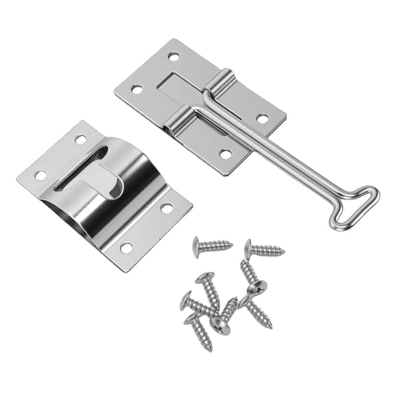 RV T-Style Door Holder Catch, with Hardware for RV Cargo Trailer Truck Camping Vehicle