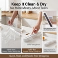 thumbnail image 3 of Plastic Cling Film Cutter Dispenser with Tear-Free Blade for Kitchen Food Wrap Storage, Household Aluminum Foil and Wax Paper Organizer, Easy One-Hand Operation for Leftovers and Meal Prep, 3 of 5