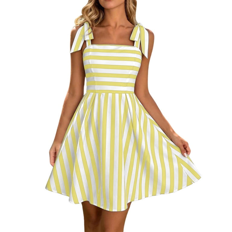 ruched fit and flare dress in yellow Strappy Sheer Panel Draped Front Ruched Maxi Dress In Yellow | EGO US