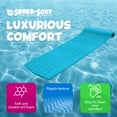 thumbnail image 3 of Open Box TRC Recreation Serenity 1.5" Thick Vinyl Pool Float Mat, Tropical Teal, 3 of 12