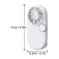 thumbnail image 4 of AuroraX White Portable Pocket Fan Rechargeable Mini Handheld Fan Rechargeable Quiet Lightweight Battery Operated Fans for Wedding Guests, 4 of 5