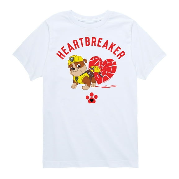 Paw Patrol -  Valentine's Heartbreaker - Toddler And Youth Short Sleeve Graphic T-Shirt