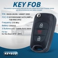 thumbnail image 2 of Keyecu Replacement Remote Key Fob for Kia Soul 2010 2011 2012 2013 ID46 315MHz FCC ID: NYOSEKSAM11ATX(AMFL) /, 2 of 5
