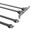 thumbnail image 1 of Cable Deflector USB3.1 19PIN/TYPE-E una TYPE-C Chasis Madre Frontal C Bit PCI Cable Plano Corto de 10 Gbps A-80 Cm, 1 of 5