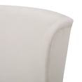 thumbnail image 5 of Noble House Ivette Contemporary Fabric Dining Chair, Beige, Matte Black, 5 of 13
