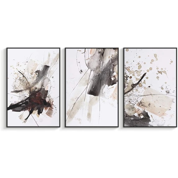 Wall26 Framed Canvas Wall Art for Living Room, Bedroom Abstract Ink Painting Canvas Prints for Home Decoration Ready to Hanging