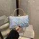 thumbnail image 2 of Bolso de mano blanco para mujer, pequeño bolso cuadrado, estilo chino, estilo jacquard, estilo dulce, con diseño de mariposa, para novia y noche, 2025, 2 of 5