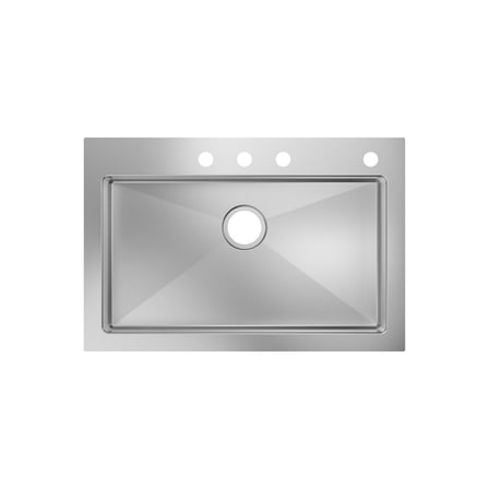 Proflo Pfdm1b3322554 Sault 33" Ada Compliant Drop In Single Basin Stainless Steel Kitchen