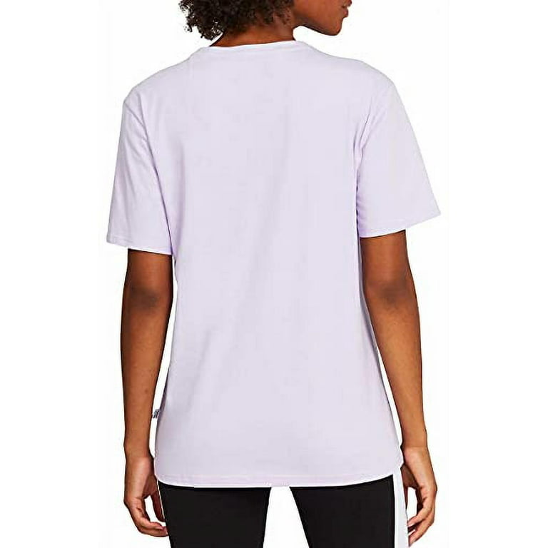Lavender, Tee Women\'s Boyfriend Small Neck Short Shirt, PUMA Crew Sleeve Ultra