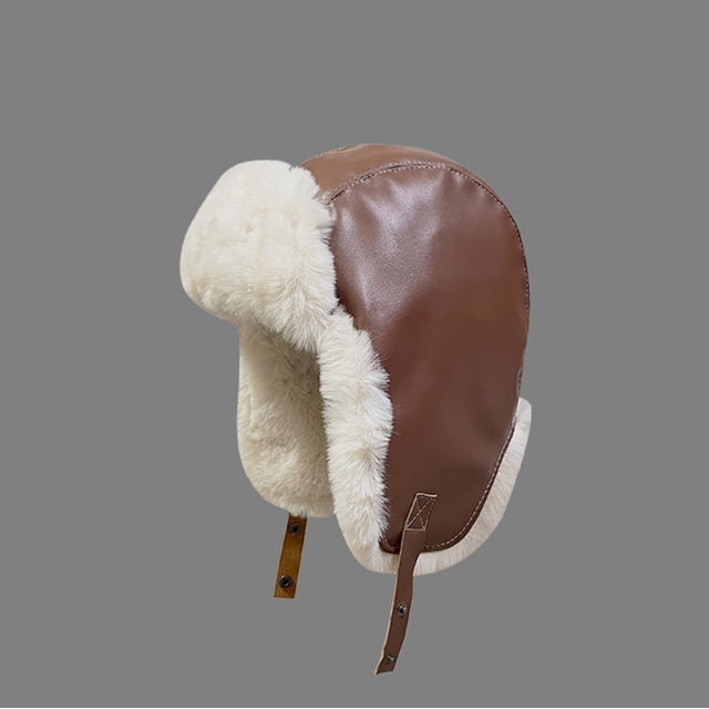 Birdeem Women's Hat Plush Knit Hat Windproof Ear Protection Thick Warm Hat