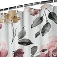 thumbnail image 3 of Waterproof Beautiful Colorful Floral Shower Curtain 72x72 Inch Boho Style Polyester Unique Shower Curtain for Bathroom Hotel Home Decor with 12 Plastic Hooks, 3 of 5