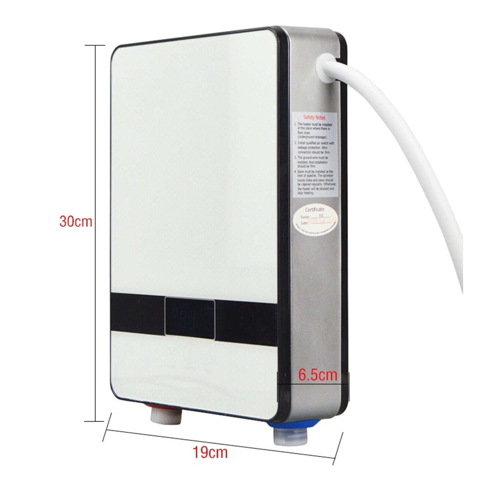 Instant Tankless Water Heater 5500w Thermostat Induction Heater Smart Touch Electric Heaters Shower, Electric Water Heaters ,Safety Protections